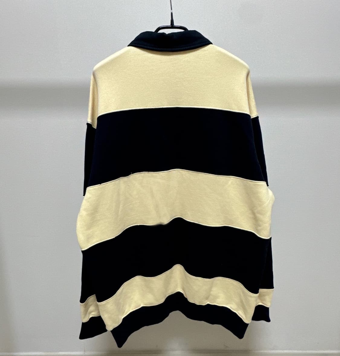 [L] 커버낫 스트라이프 럭비 긴팔 카라 티셔츠 피케 상품이미지2