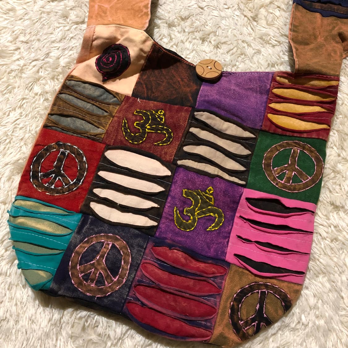 히피 크로스백 새상품 희귀 패치워크 가방 상품이미지2