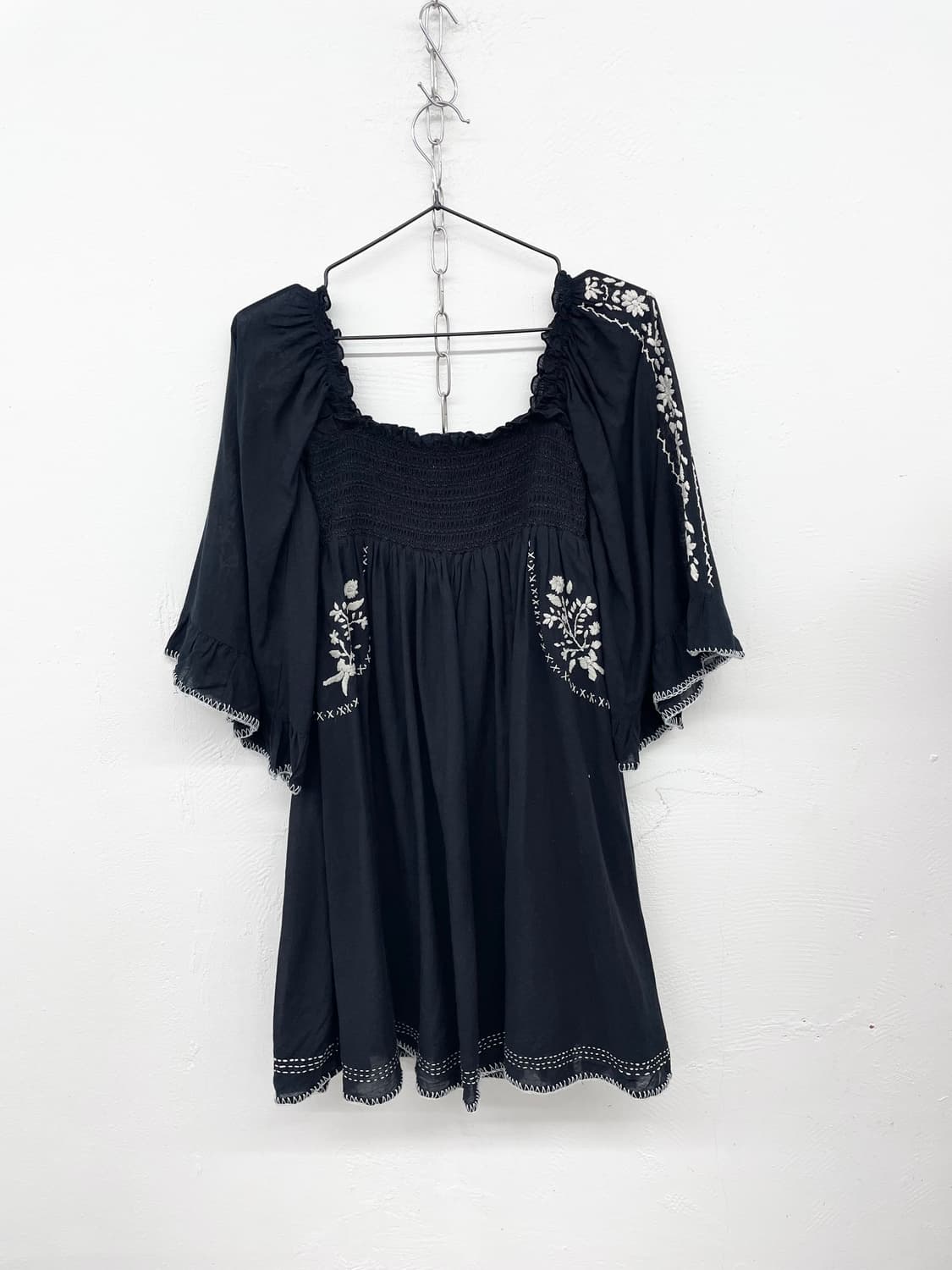 에스닉 자수 오프숄더 원피스 상품이미지7