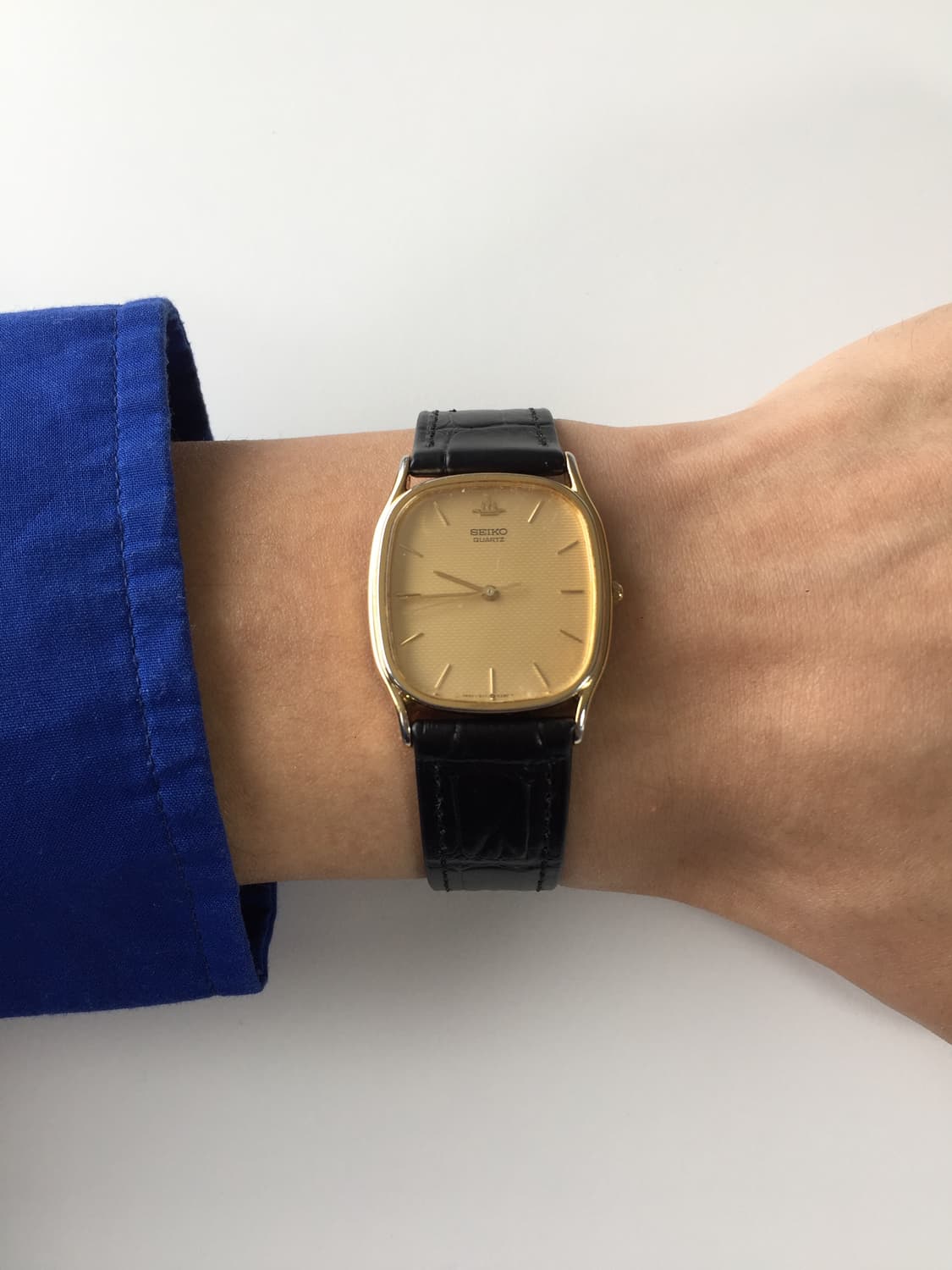 90s seiko gold 3d dial quartz 상품이미지5