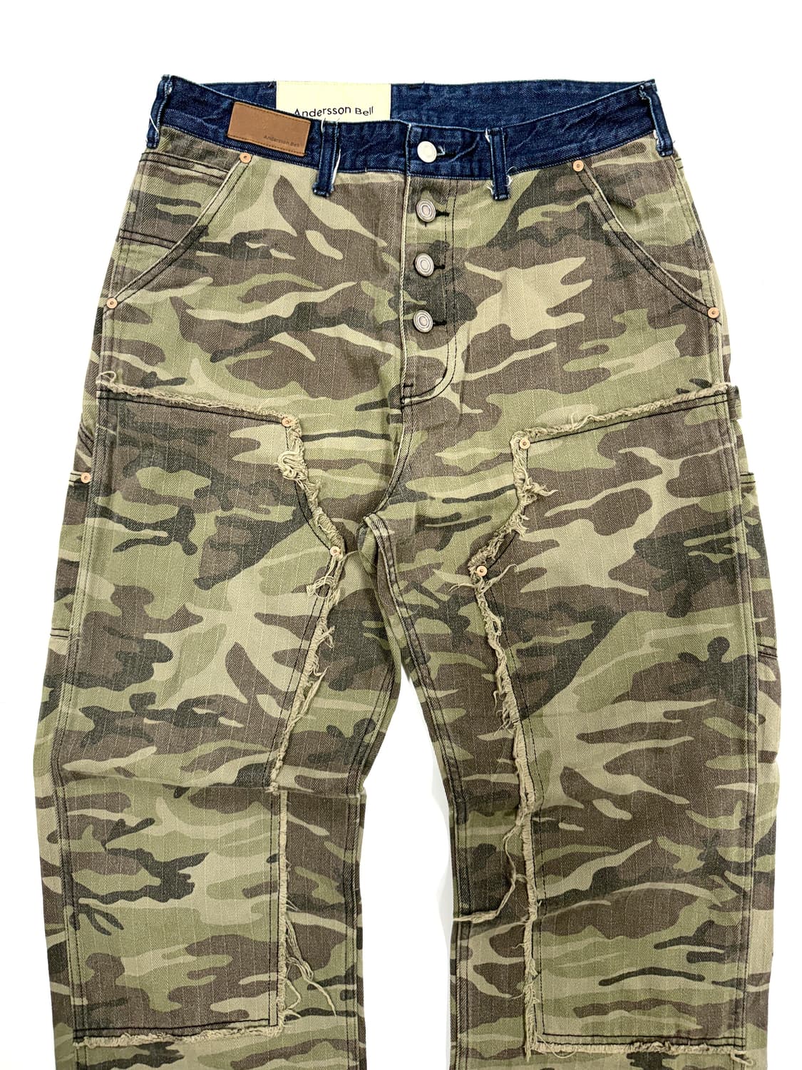 Andersson Bell 카모플라주 리워크 데님 카고 팬츠 상품이미지2