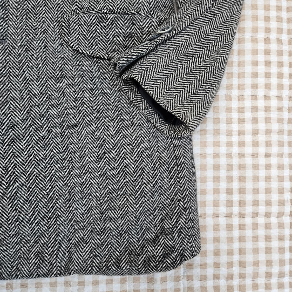 이지오 헨링본 하프코트 남자100 상품이미지4