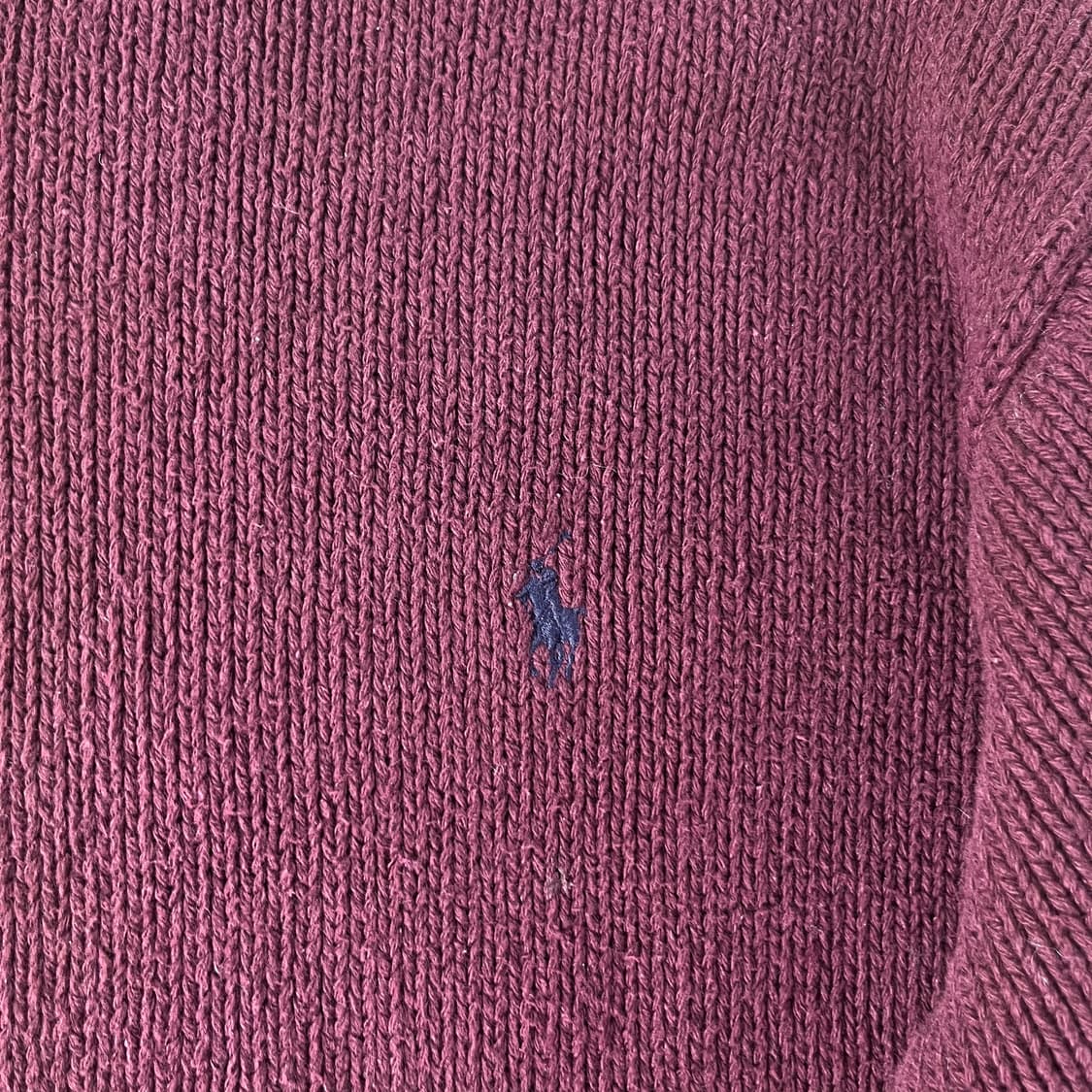 100 폴로랄프로렌 90s 와인 코튼 니트 상품이미지3