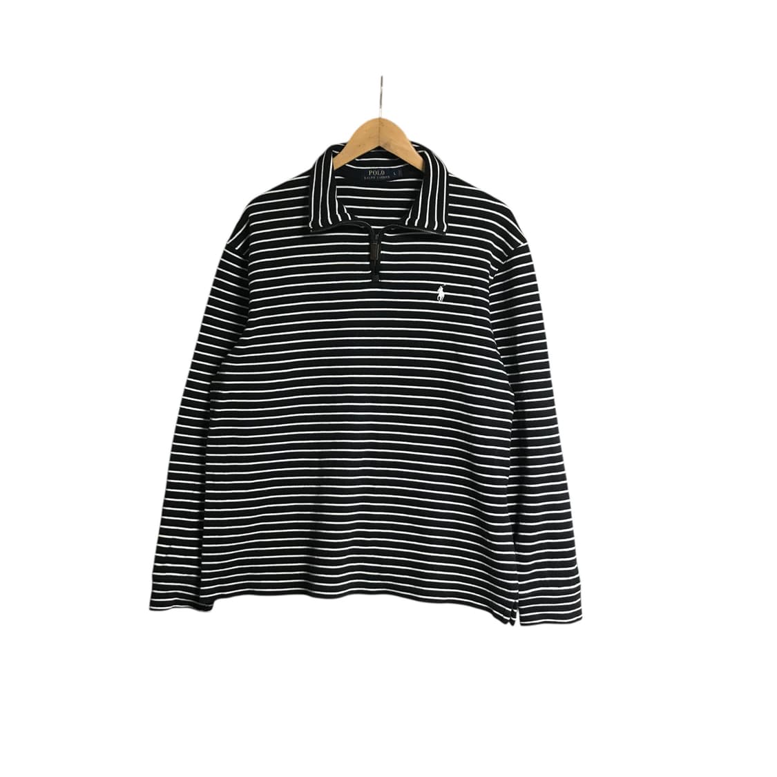 폴로 신형라인 단가라 면 코튼 반집업 상품이미지2