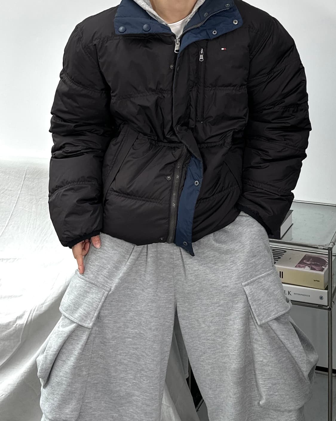 타미 힐피거 90s 리버시블 패딩 XL 상품이미지3