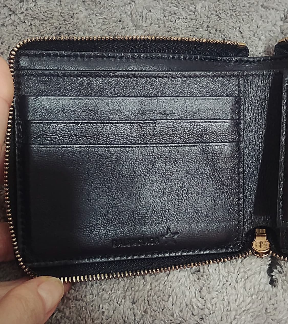 발렌시아가BALENCIAGA 참장식 지퍼반지갑/블랙 상품이미지6