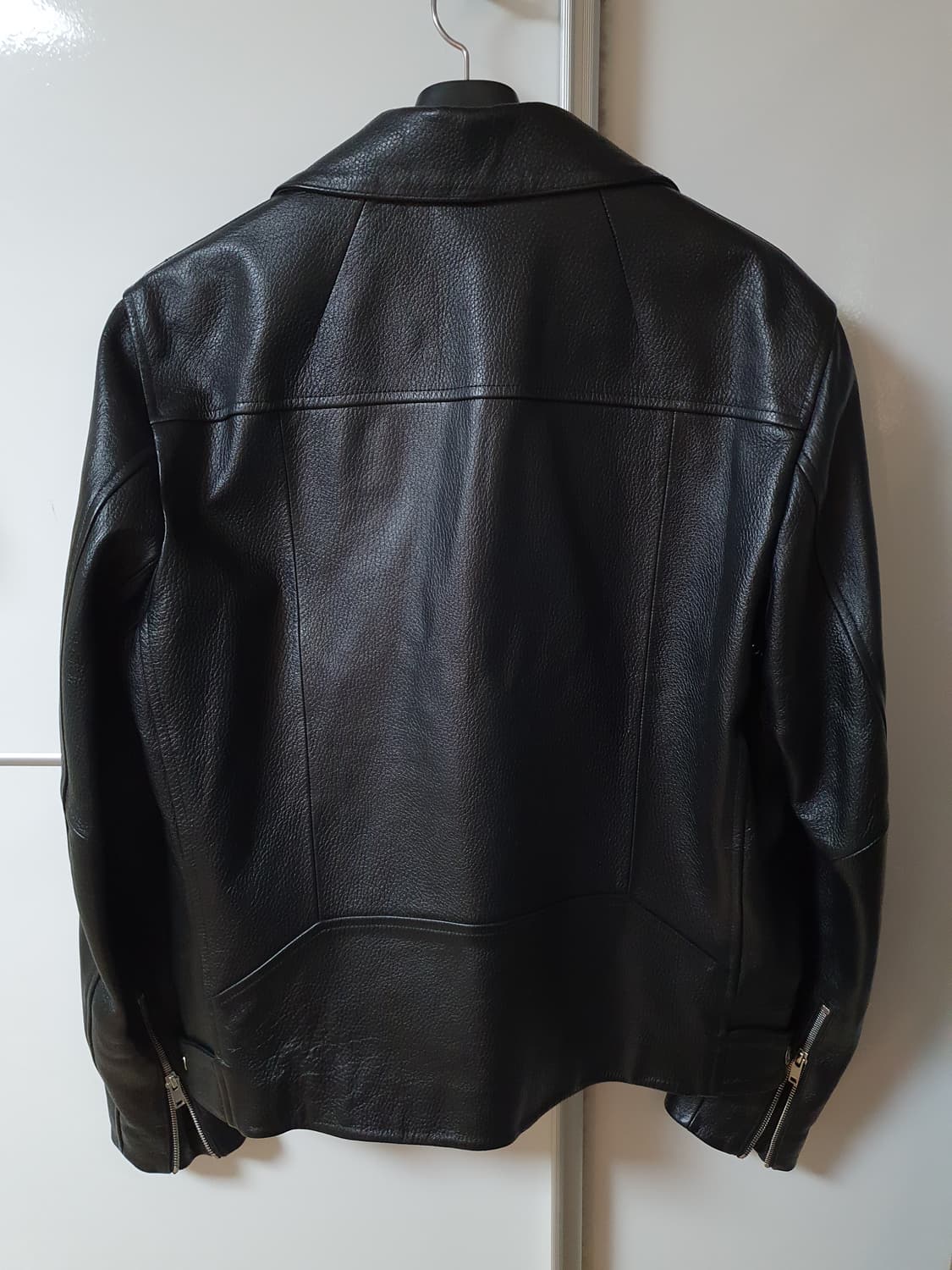 (M) 띠어리 블랙 라이더 양가죽자켓 상품이미지2