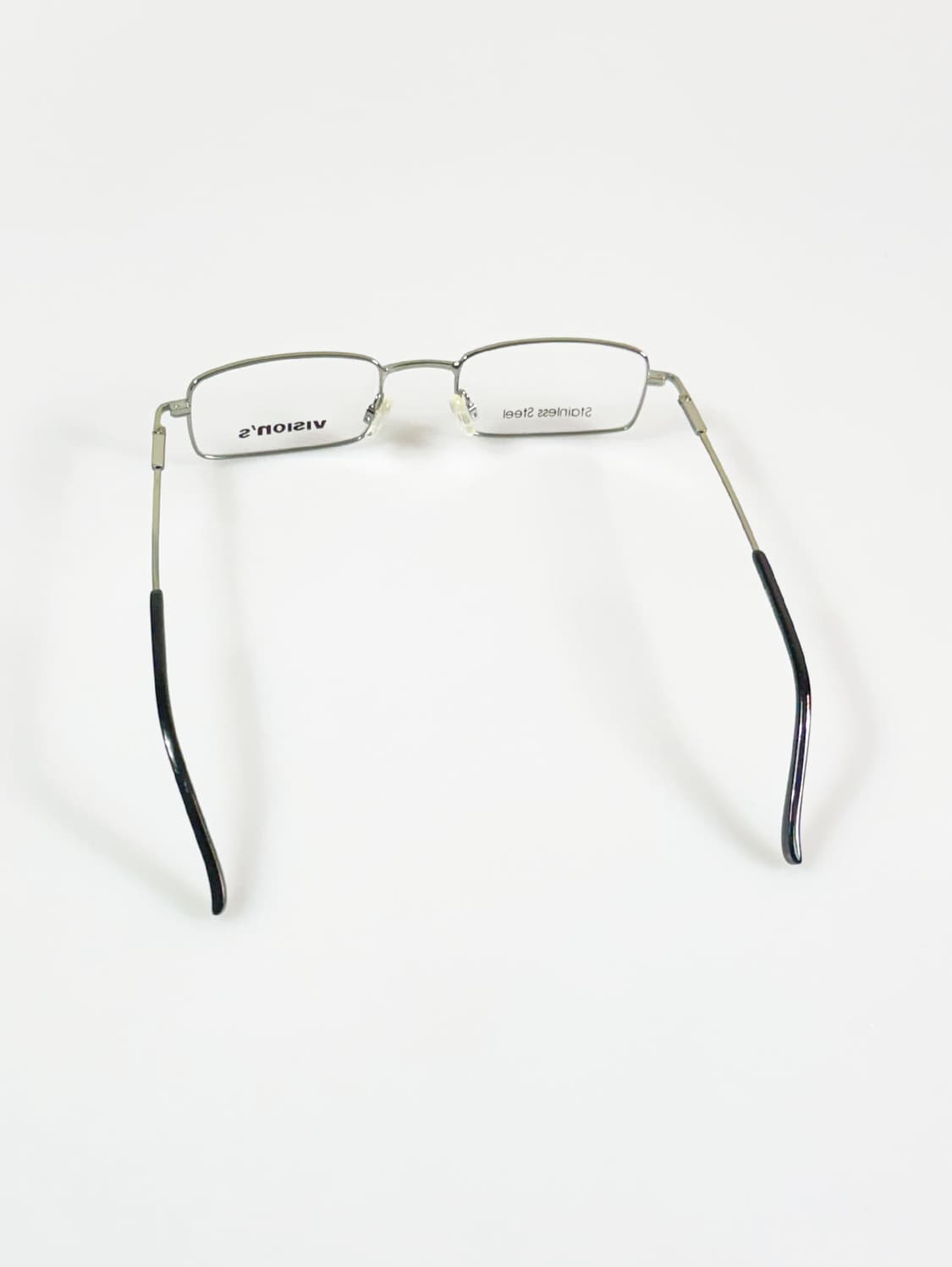 VISIONS 라이트 그린 슬림 스퀘어 메탈 빈티지 안경 상품이미지5