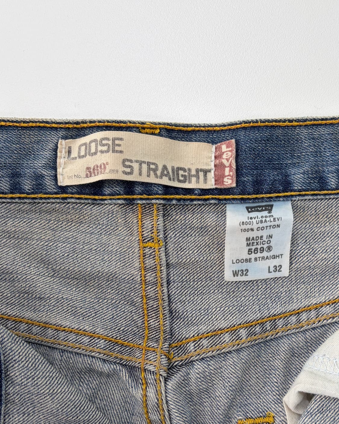 [32인치]리바이스 00s 빈티지 569 루즈 스트레이트 데님 팬츠 상품이미지7