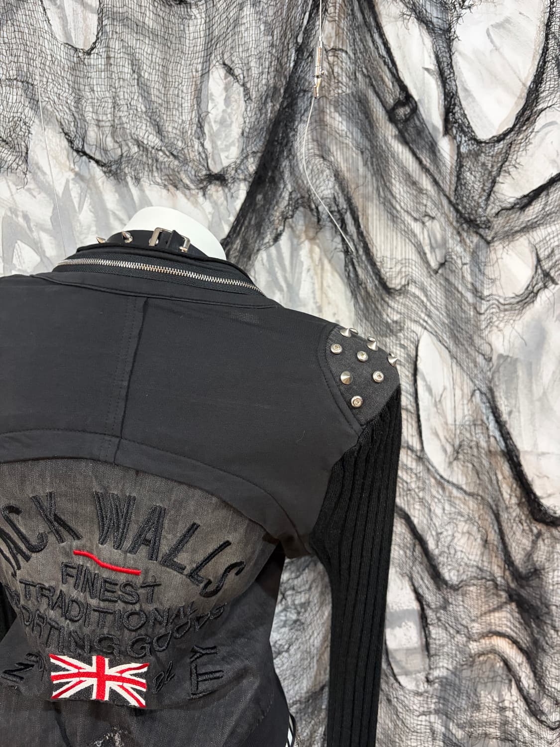 punk union jack studs knit jacket  상품이미지8