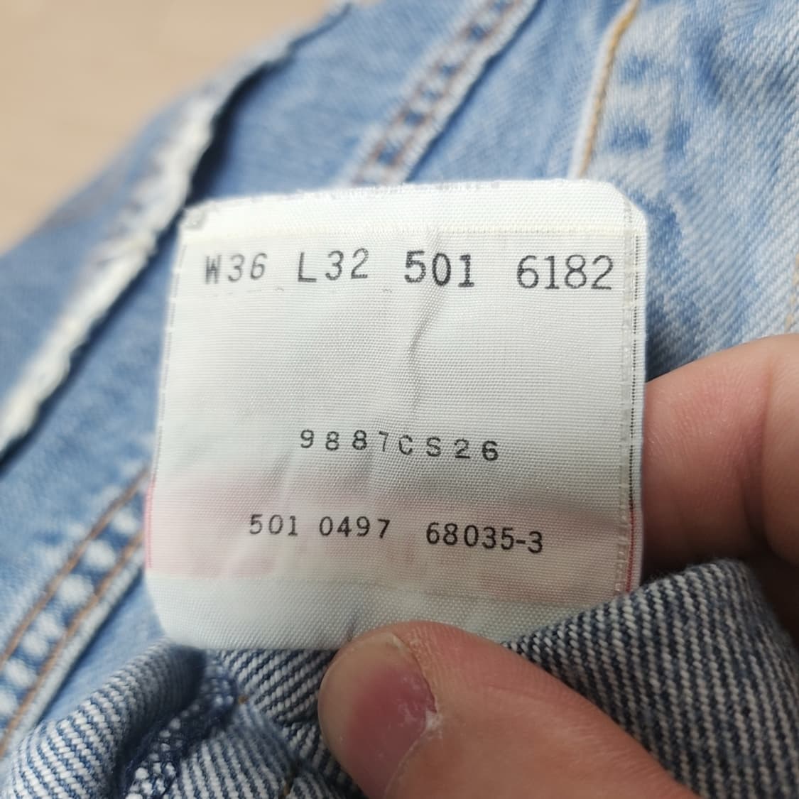 [33] 리바이스 90's 501 청바지 데님팬츠 상품이미지5