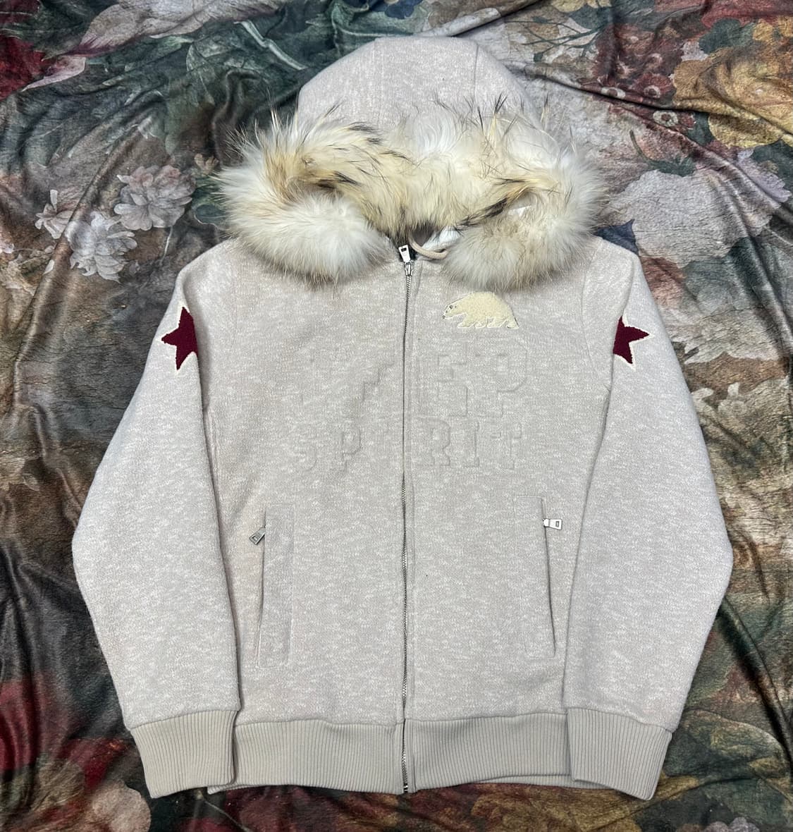 지프 빈티지 스피릿 울프죠후드집업 새상품 M 상품이미지1