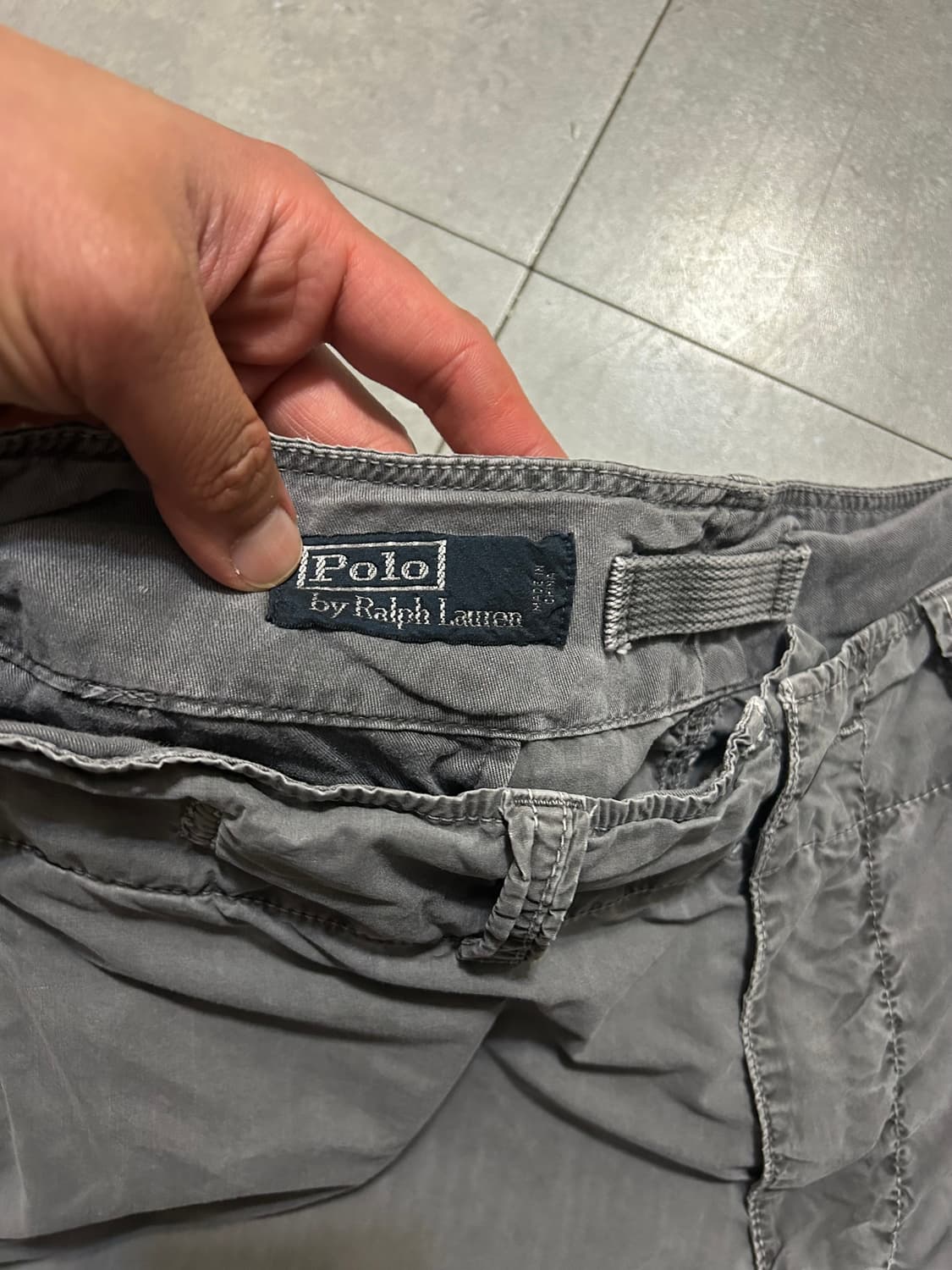 00s 랄프로렌  폴로 가먼트 다잉 멀티 포켓 빈티지 하프 팬츠  37인 상품이미지5