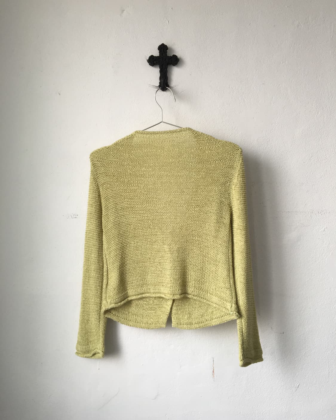 Green knit cardigan 상품이미지3