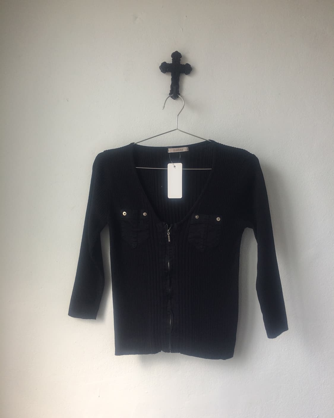 Pocket point ribbed zip up 상품이미지1