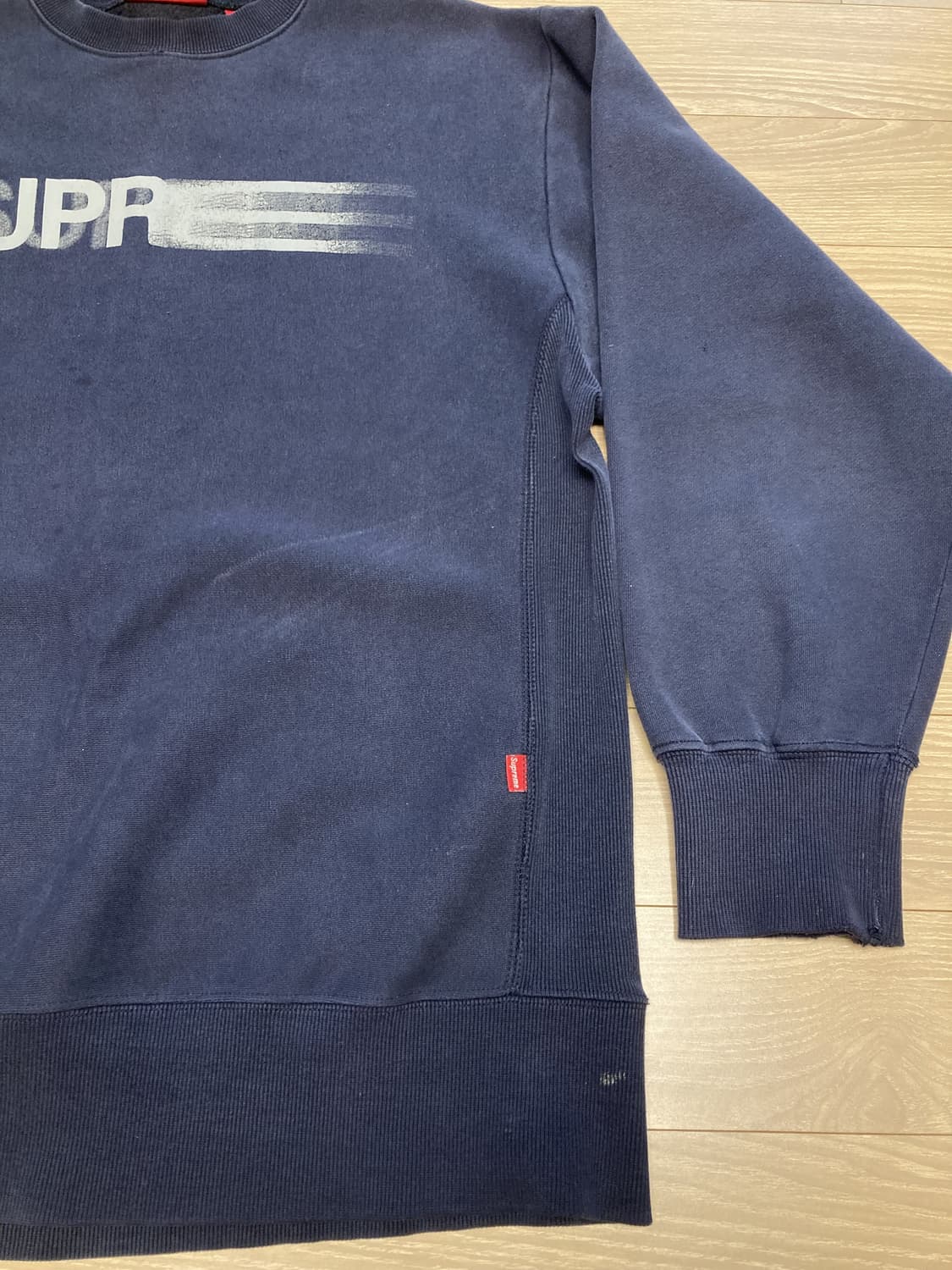 90-00S 올드 슈프림 모션 로고 리버스위브 스웻셔츠 상품이미지2