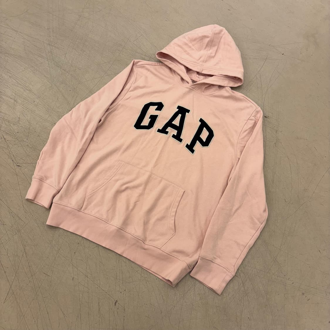 갭 빅로고 핑크 후드티 상품이미지1