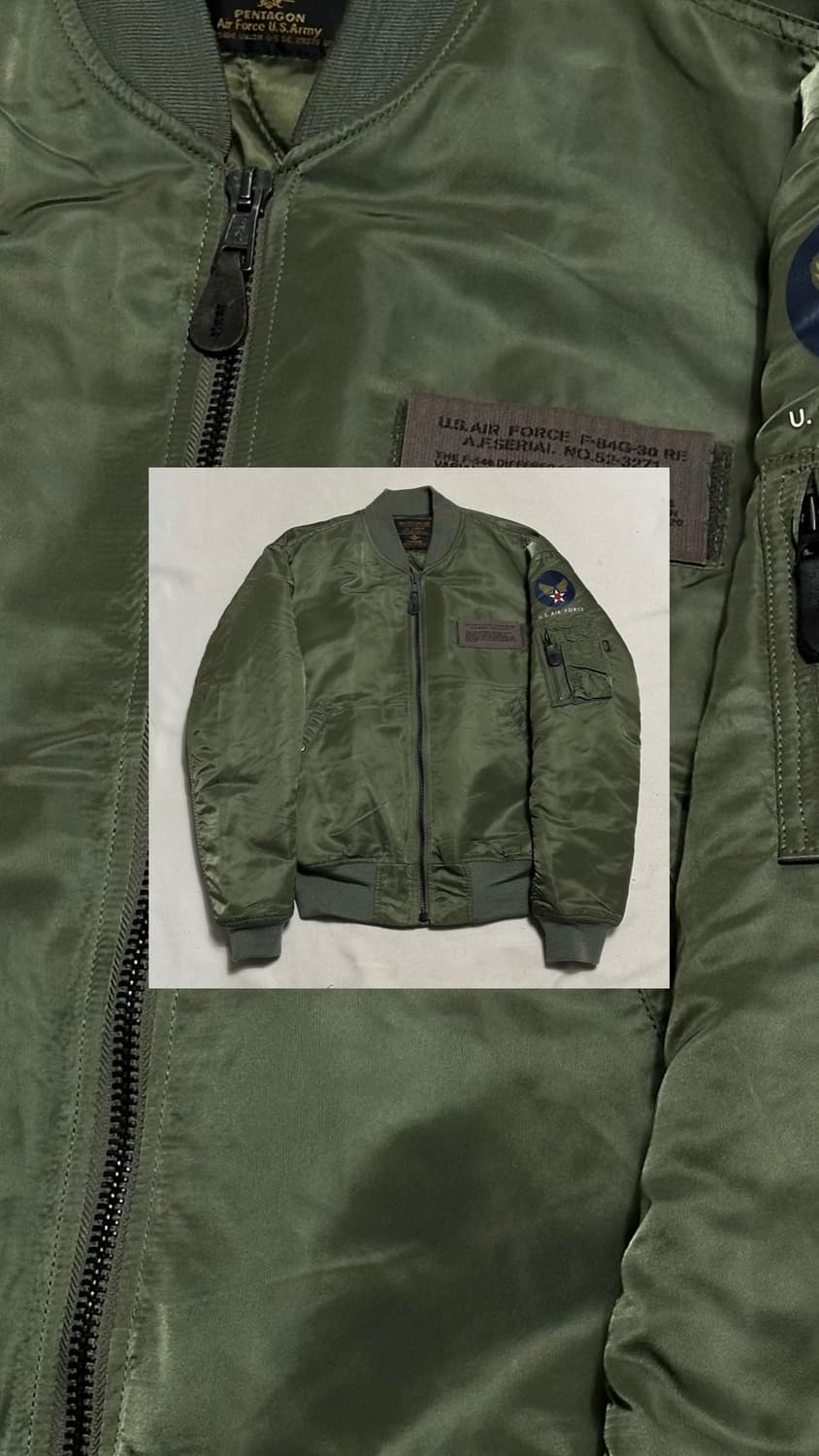 미군 에어포스 ma-1 항공 자켓 상품이미지1