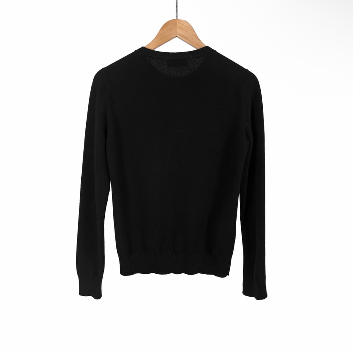 [40] 미우미우 여성 로고 캐시미어 니트 가디건 블랙 MMF787 상품이미지3