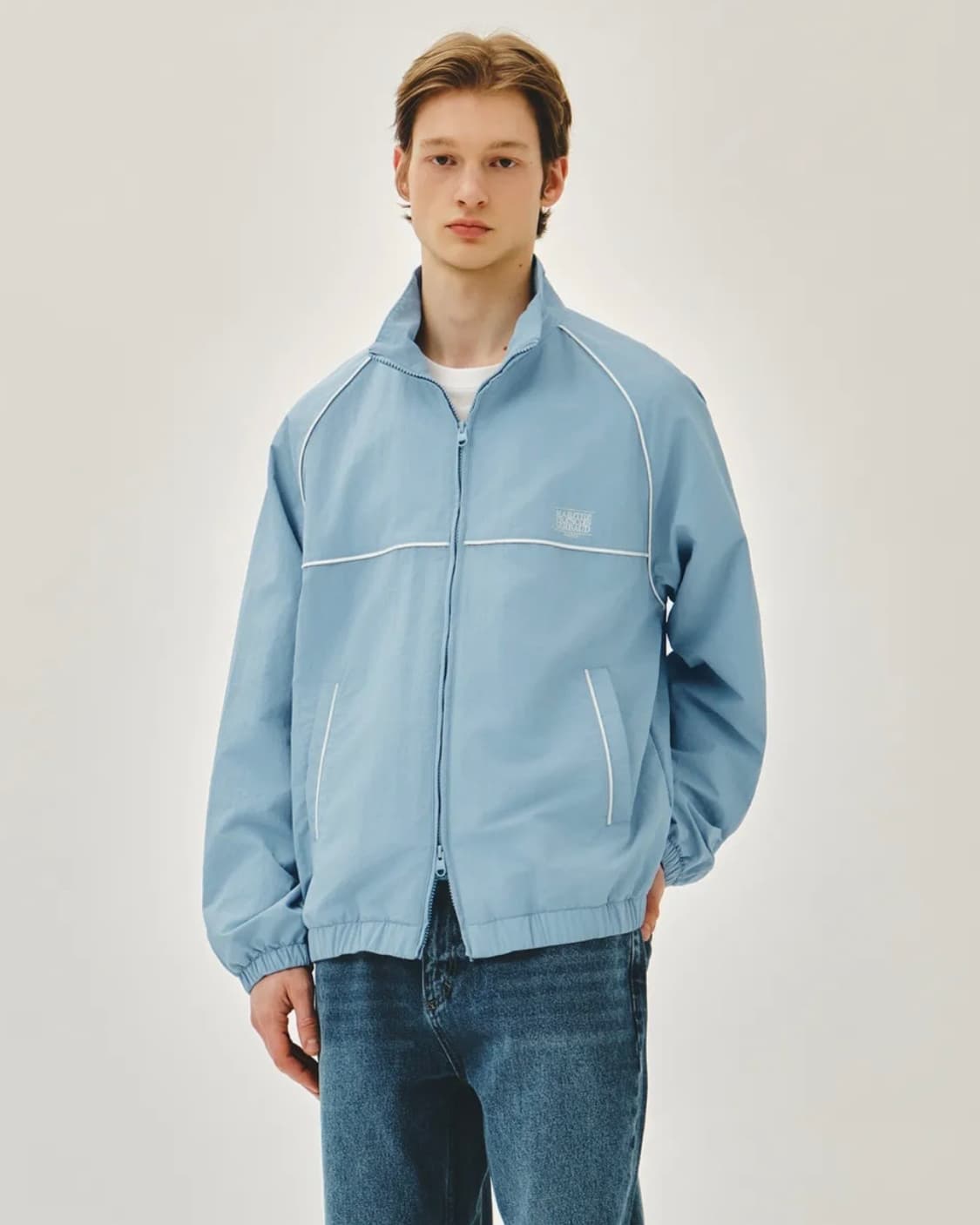 마리떼 프랑소와 저버 클래식 로고 하이넥 윈드자켓 바람막이 애쉬블루 M  상품이미지2