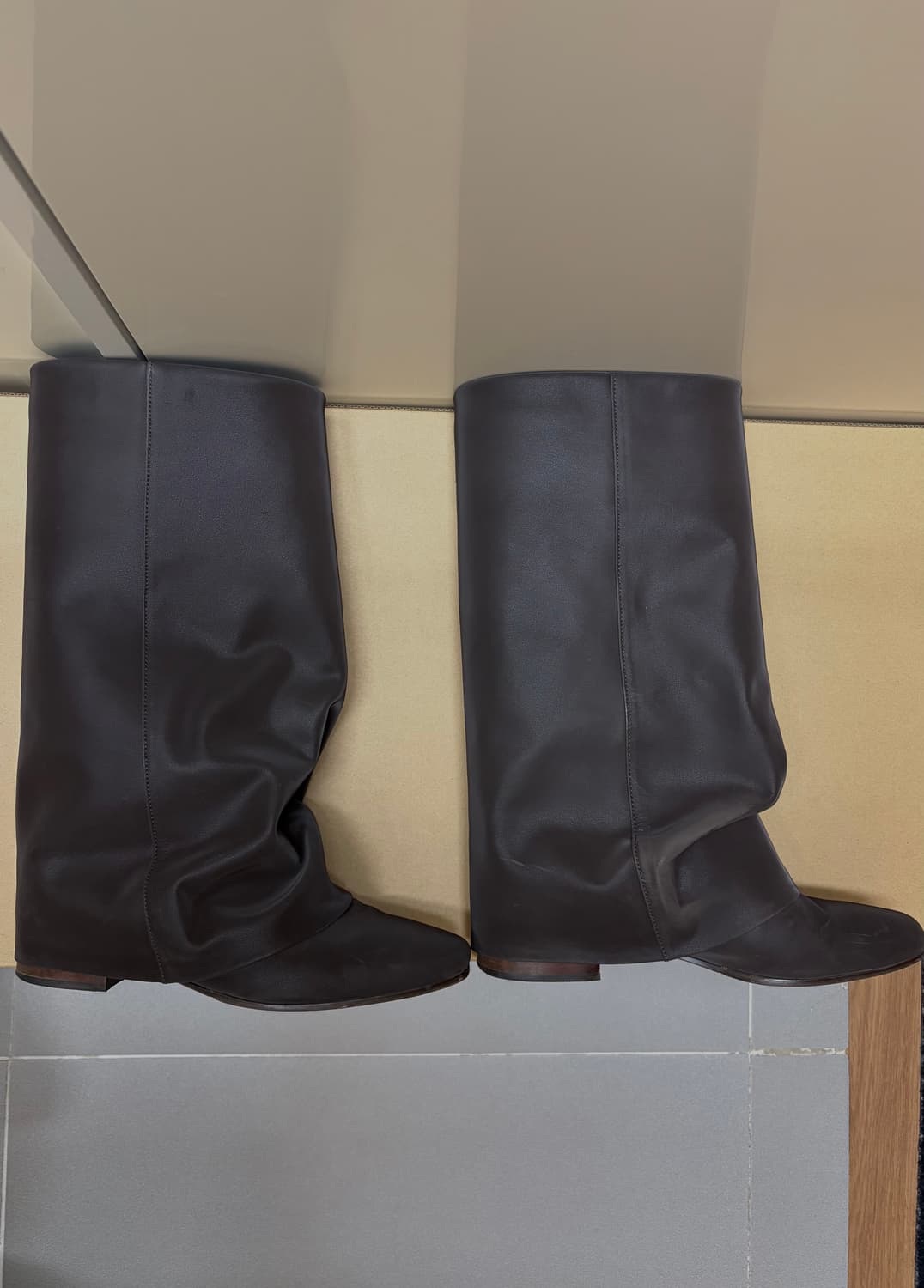 쓰리투에이티 링클 레더 부츠(Dark Brown) 상품이미지3