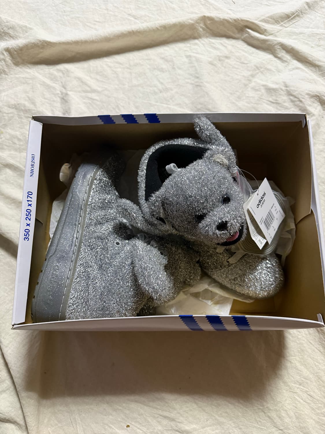 아디다스 제레미스캇 테디베어 실버 새상품  상품이미지4