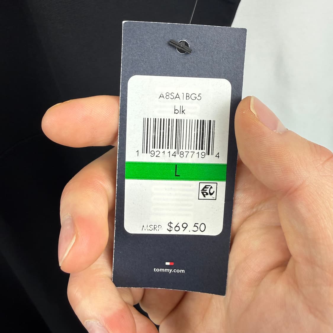 (새상품)(L) 타미힐피거 우먼스 카라 민소매 원피스 블랙 상품이미지4