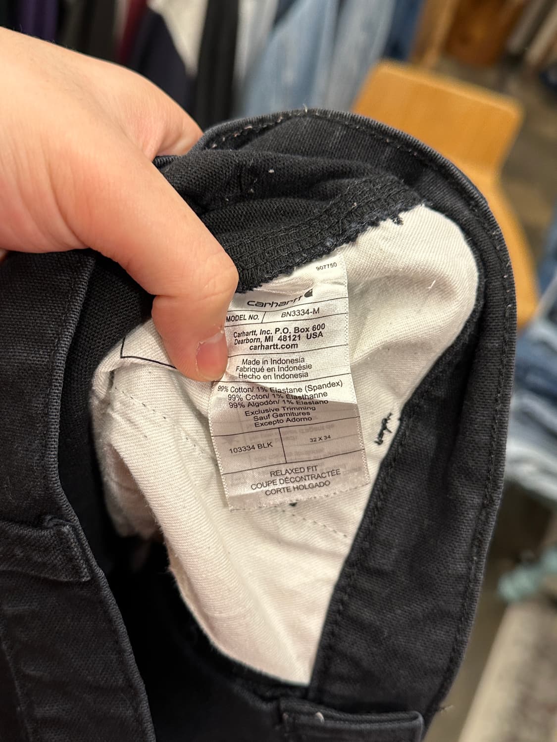 칼하트 더블니 워크팬츠 32x34 상품이미지7