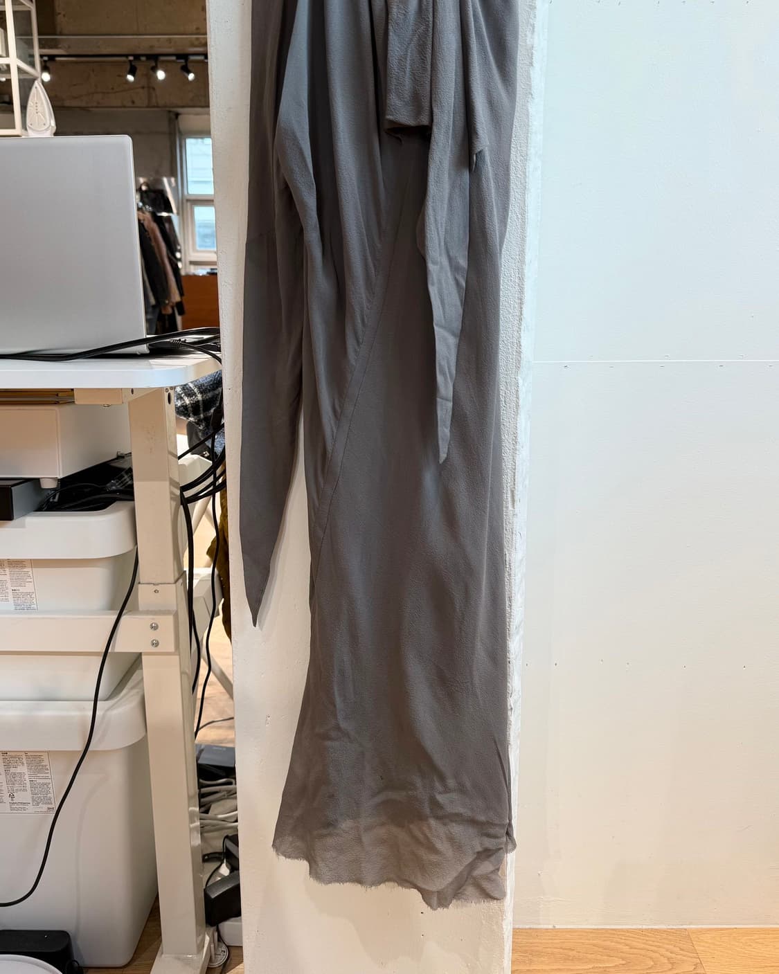 릭 오웬스 fw09 차콜 린넨 슬리브리스 원피스  상품이미지7