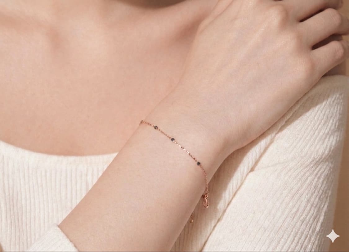 ✨ 로즈몽 14K 로즈골드 런던블루 토파즈 팔찌 | 정품 | 택포 가능 상품이미지2