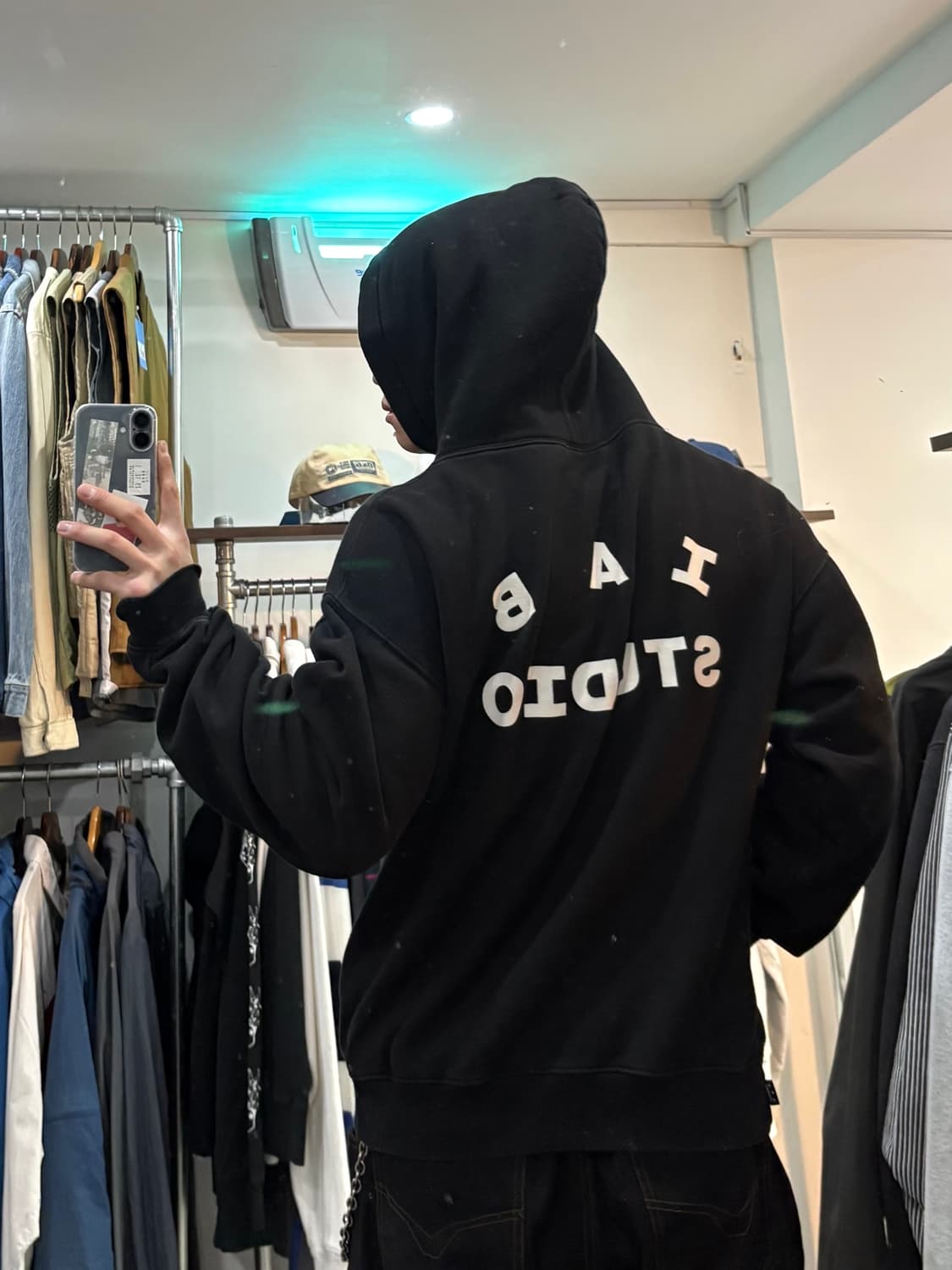 아이앱스튜디오 후드 블랙 상품이미지9