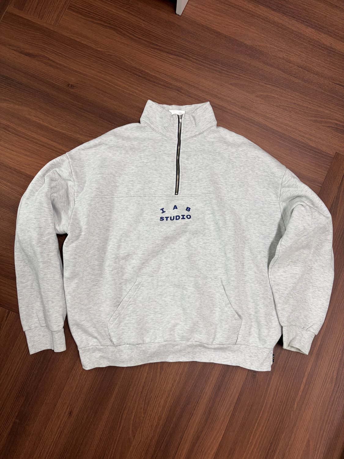 아이앱 하프 집 풀오버 라이트 그레이 L 상품이미지2