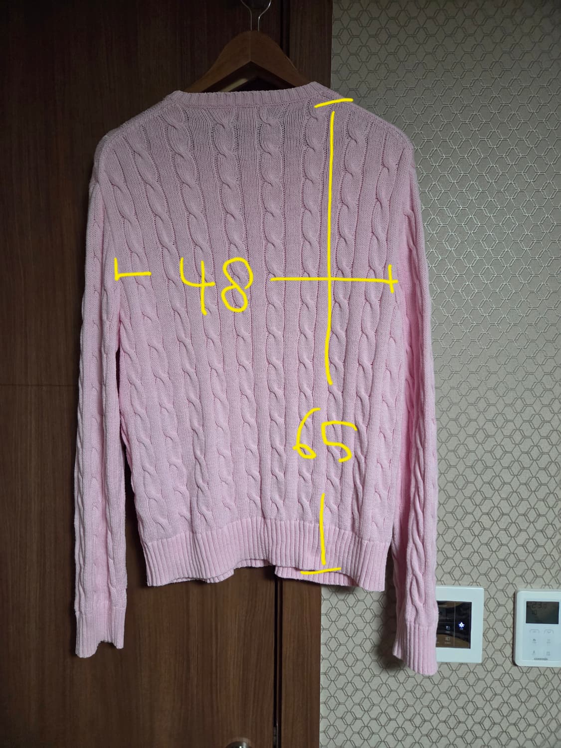 폴로 랄프로렌  남성 꽈배기 니트 L  상품이미지8