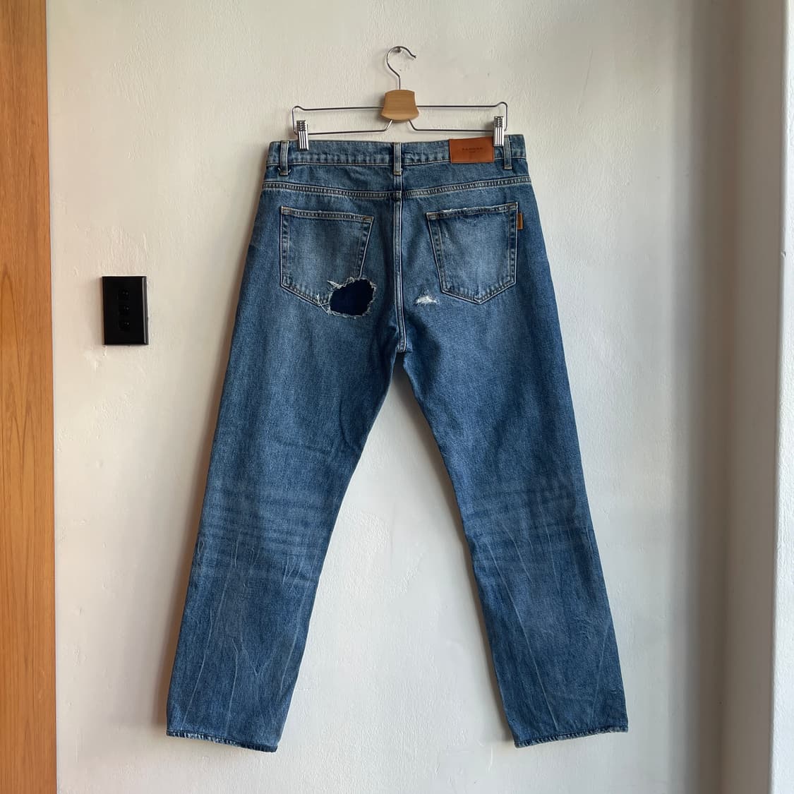 Sandro Washed Destroyed Denim Pants 상품이미지3