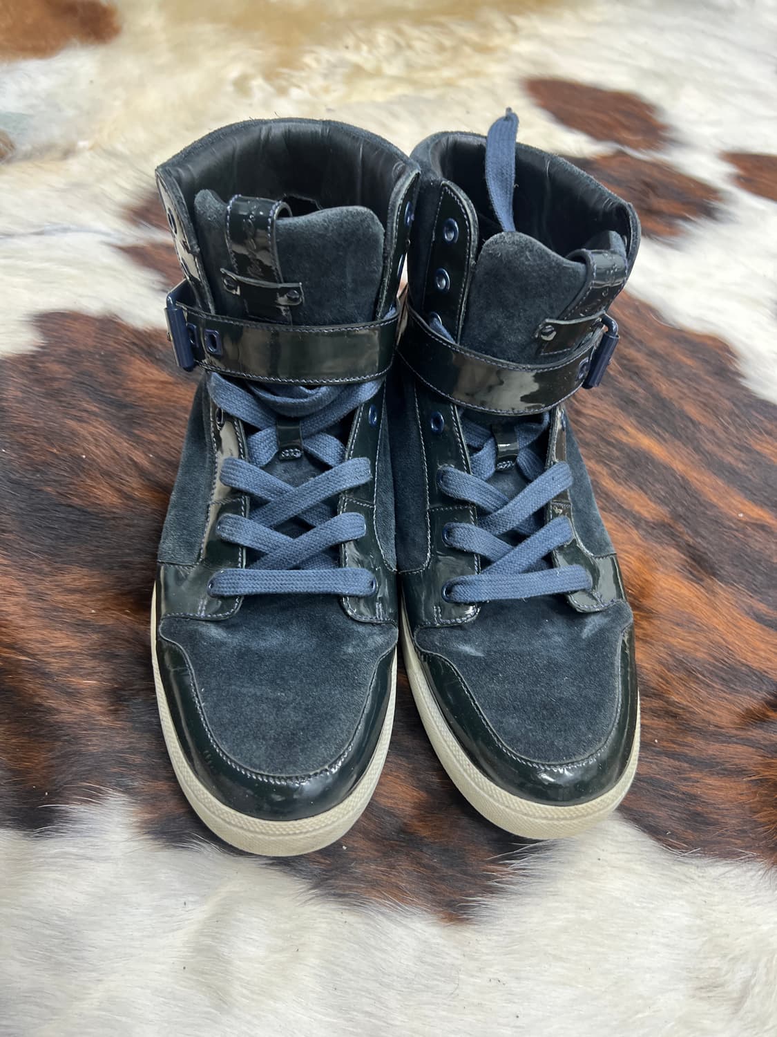 Balmain 에나멜 벨트 하이탑 스니커즈 상품이미지2