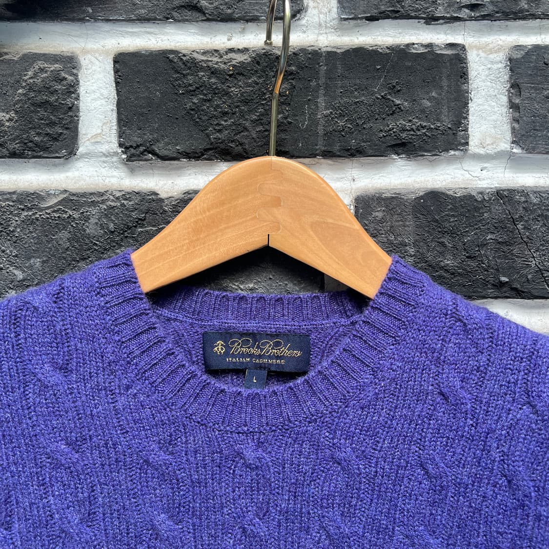 브룩스 브라더스 캐시미어 케이블 니트 상품이미지3