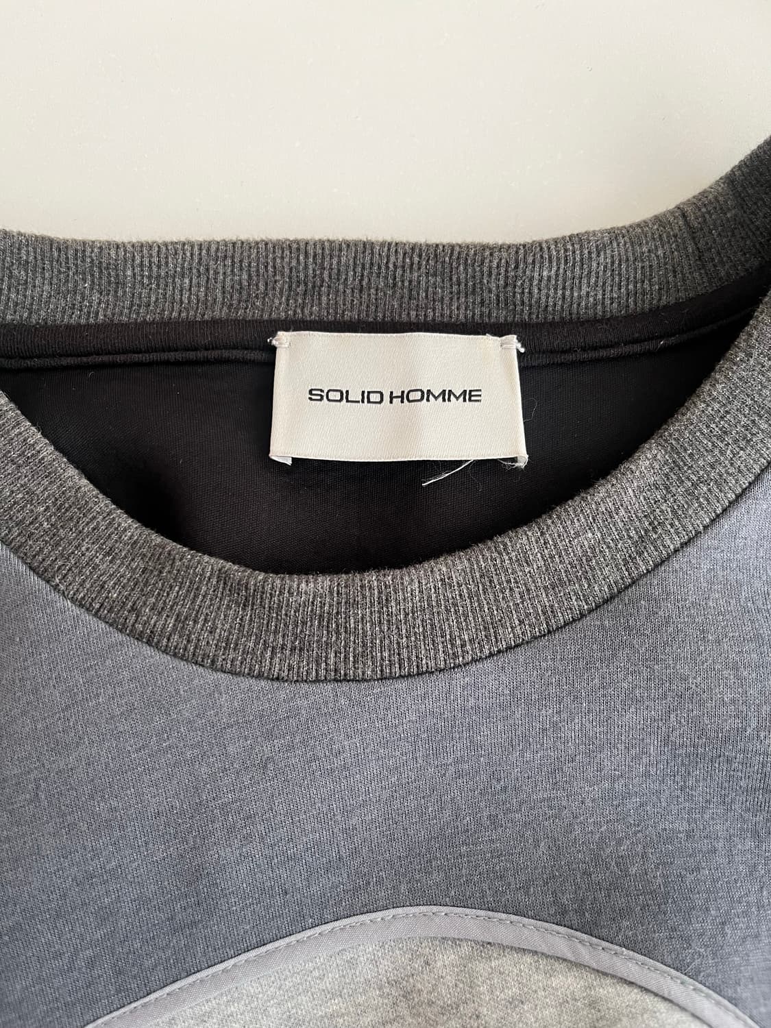 50) 솔리드옴므 패치워크 맨투맨 상품이미지4