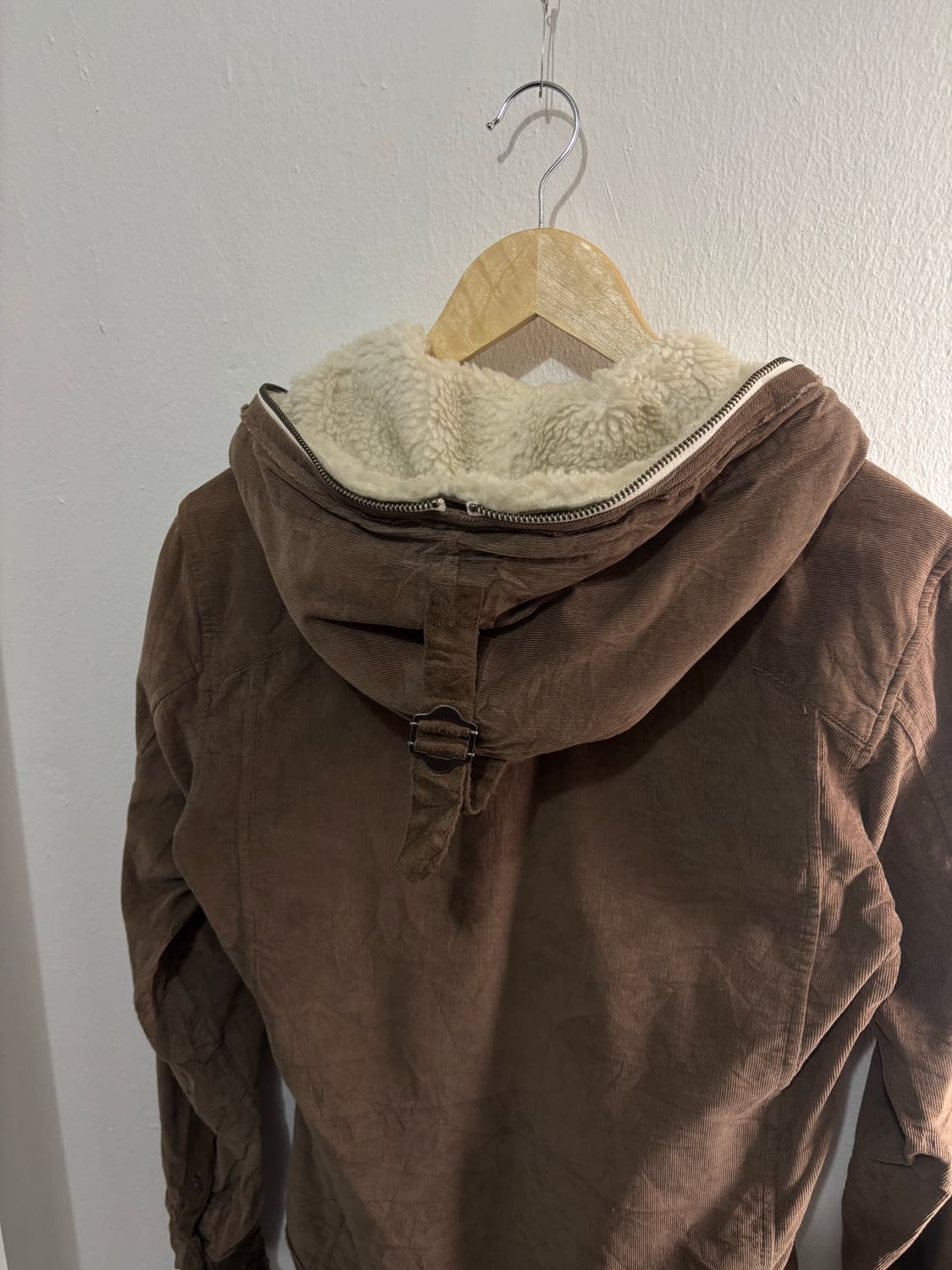 PPFM Brown Corduroy Fur Hood Jacket 상품이미지8