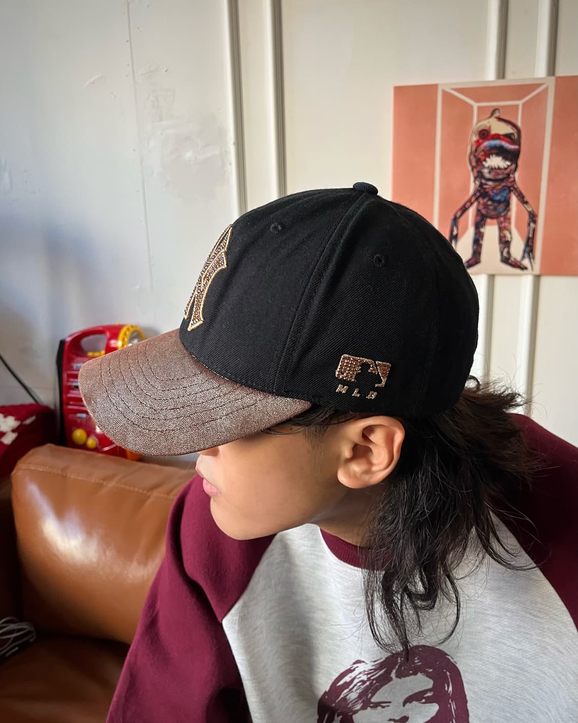 MLB Swarovski Cubic Logo Baseball Cap 상품이미지2