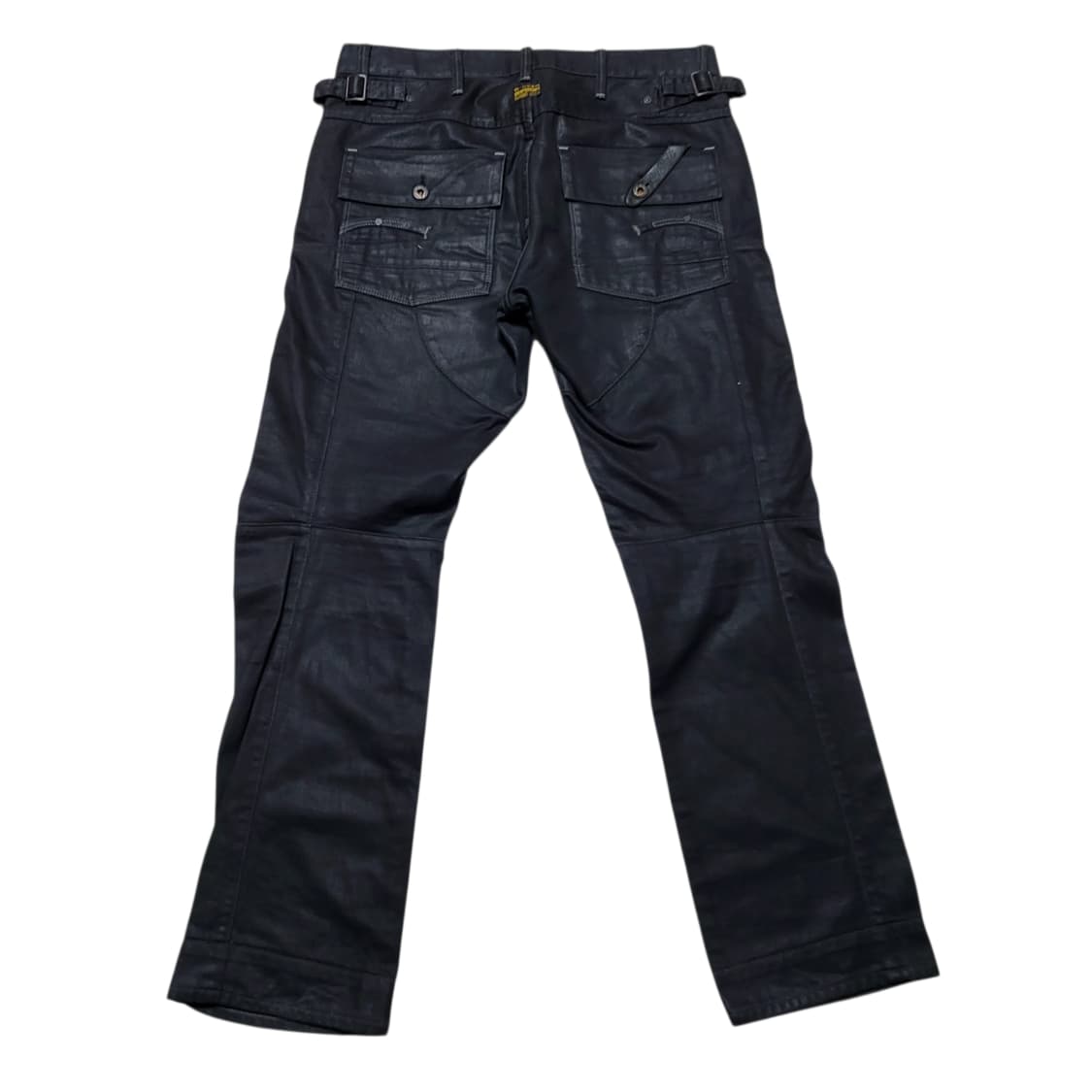 (34) G star raw 지스타로우 블랙 코팅진 펑크가죽바지 상품이미지2