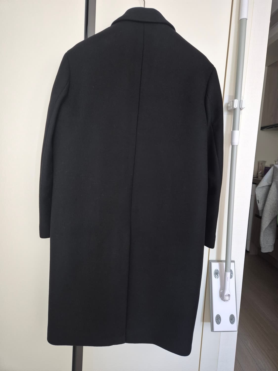 쿠어 울 캐시미어 싱글코트 블랙 S 상품이미지7