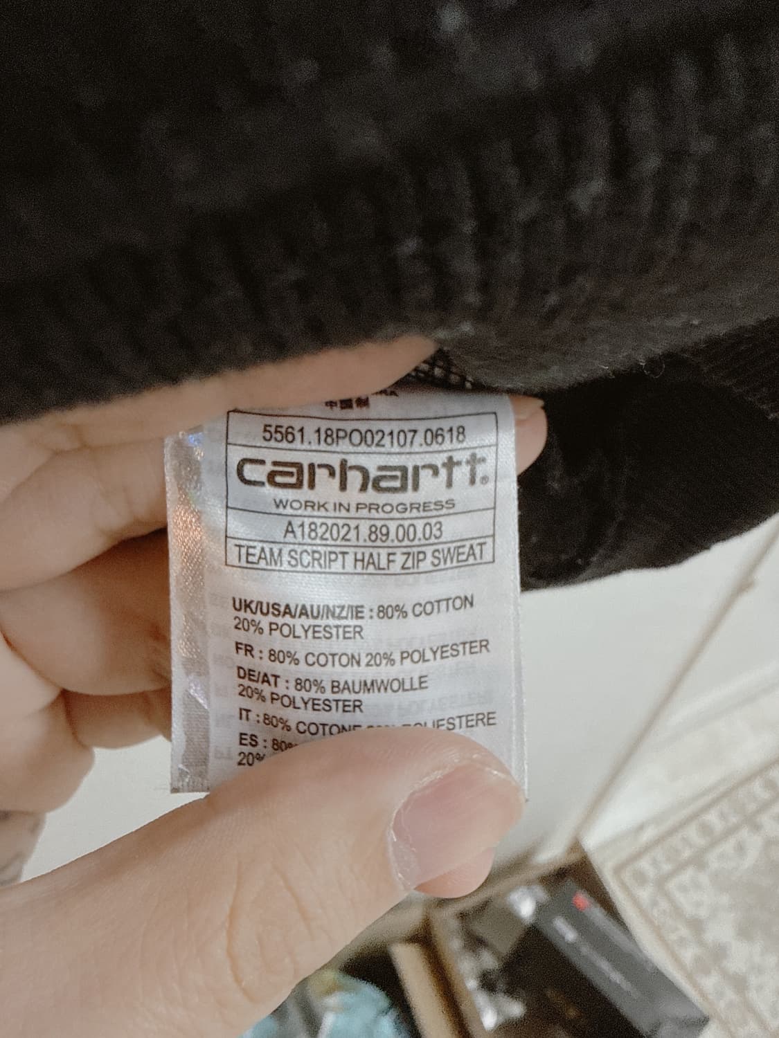 칼하트윕 하프집업 맨투맨 상품이미지4