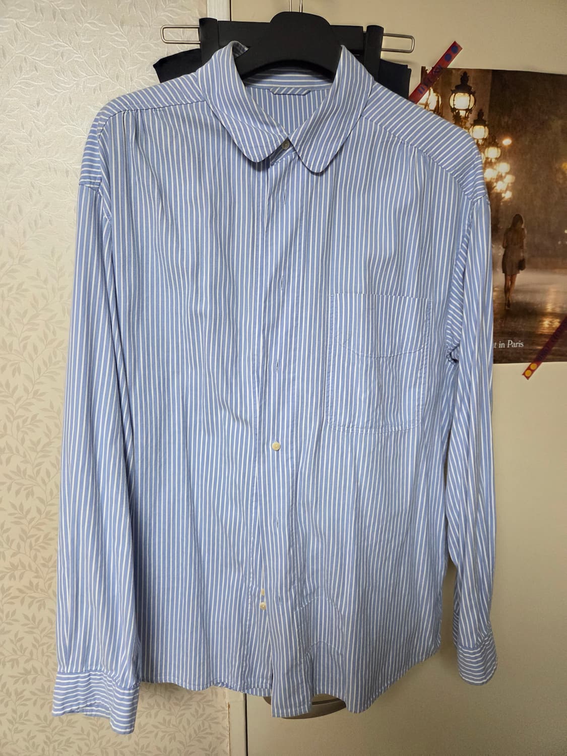 도큐먼트 백로고(BACK LOGO OXFORD SHIRT_STRIPED) 상품이미지4