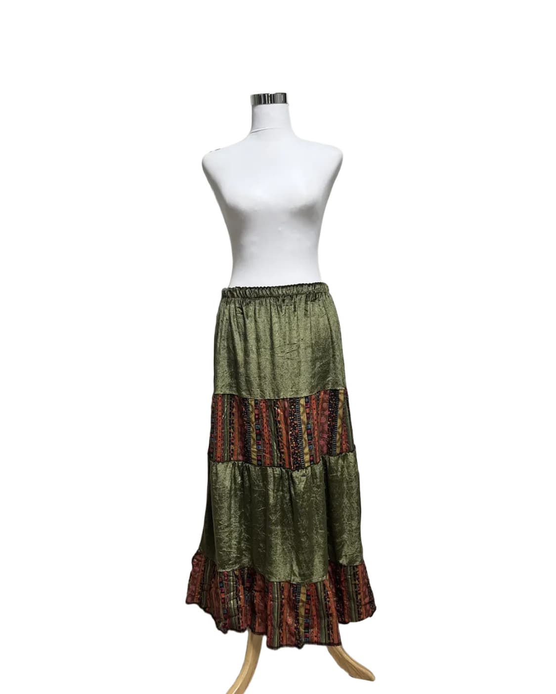 Velvet ethnic banding skirt 상품이미지5