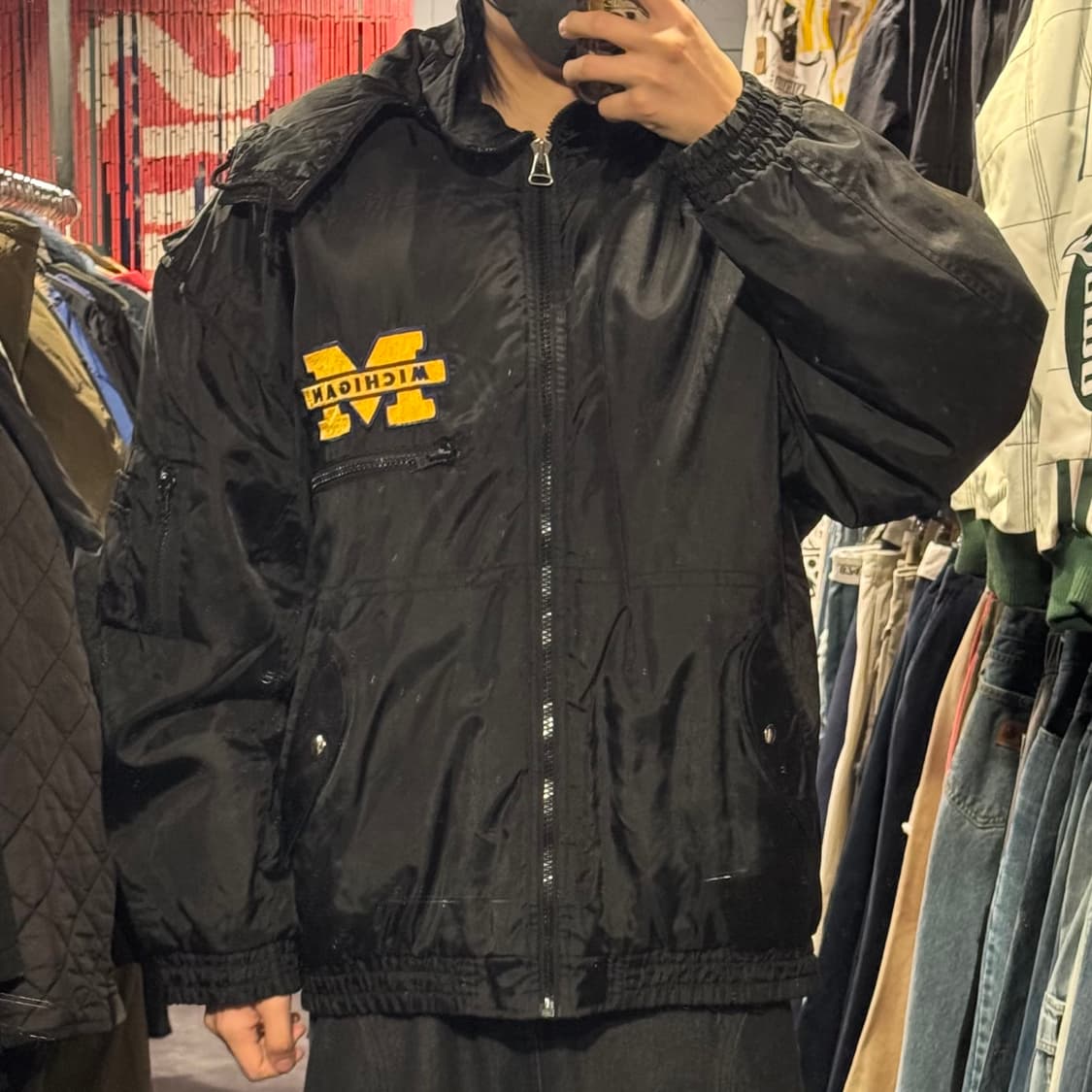 [IM]올드스쿨 Air Gear Michigan 패치로고 후드점퍼 상품이미지1