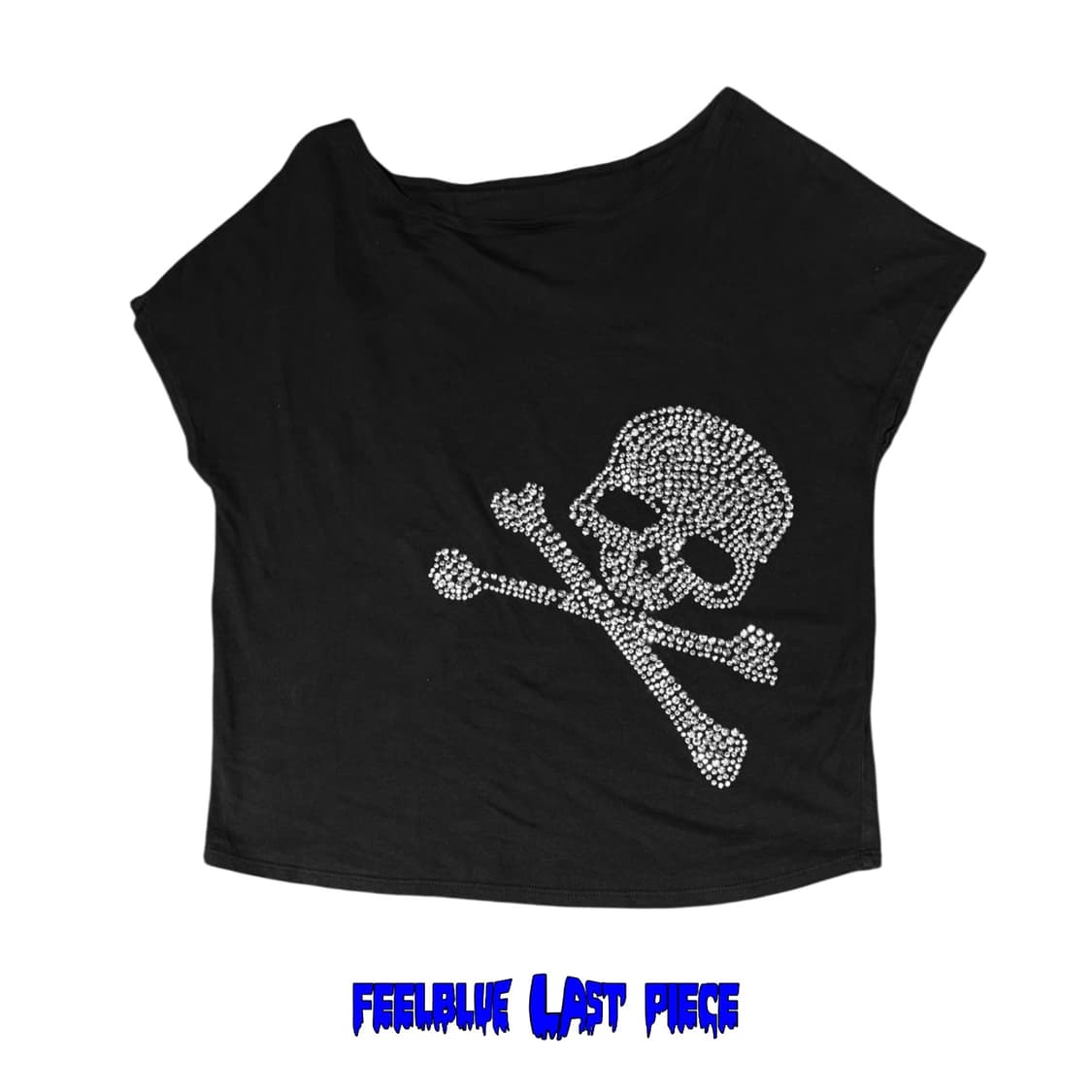Skull Metal Stud Top 고스 펑크 오프숄더 탑 상품이미지2