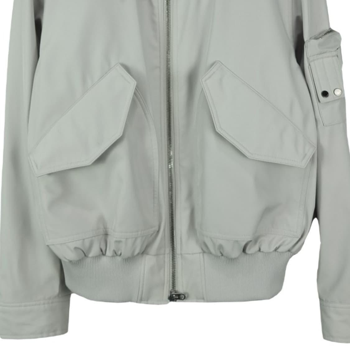[일꼬르소] 미니멀 MA-1 봄버 자켓 라이트그레이 M18648 상품이미지5