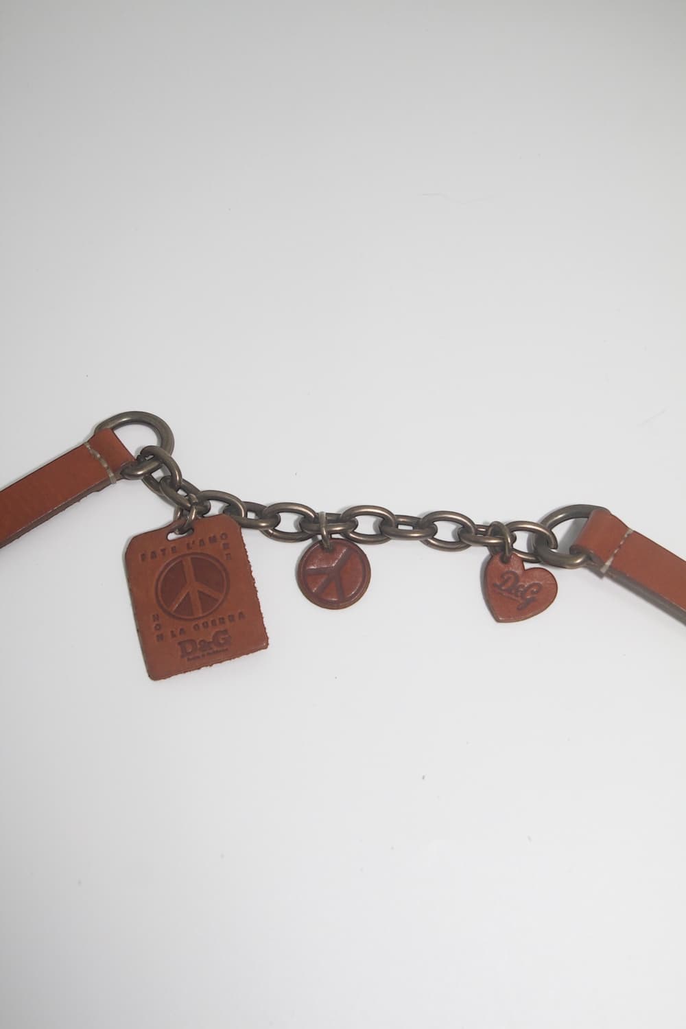 돌체앤가바나 아카이브 레더 참 체인 벨트 상품이미지6