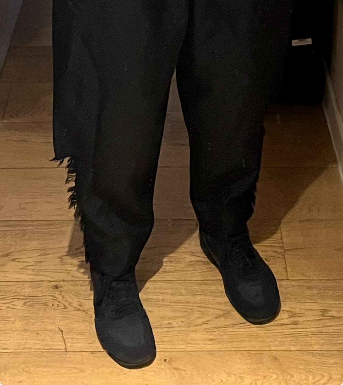 꼼데가르송 블랙 밑단 지퍼 디스 팬츠 M 상품이미지10