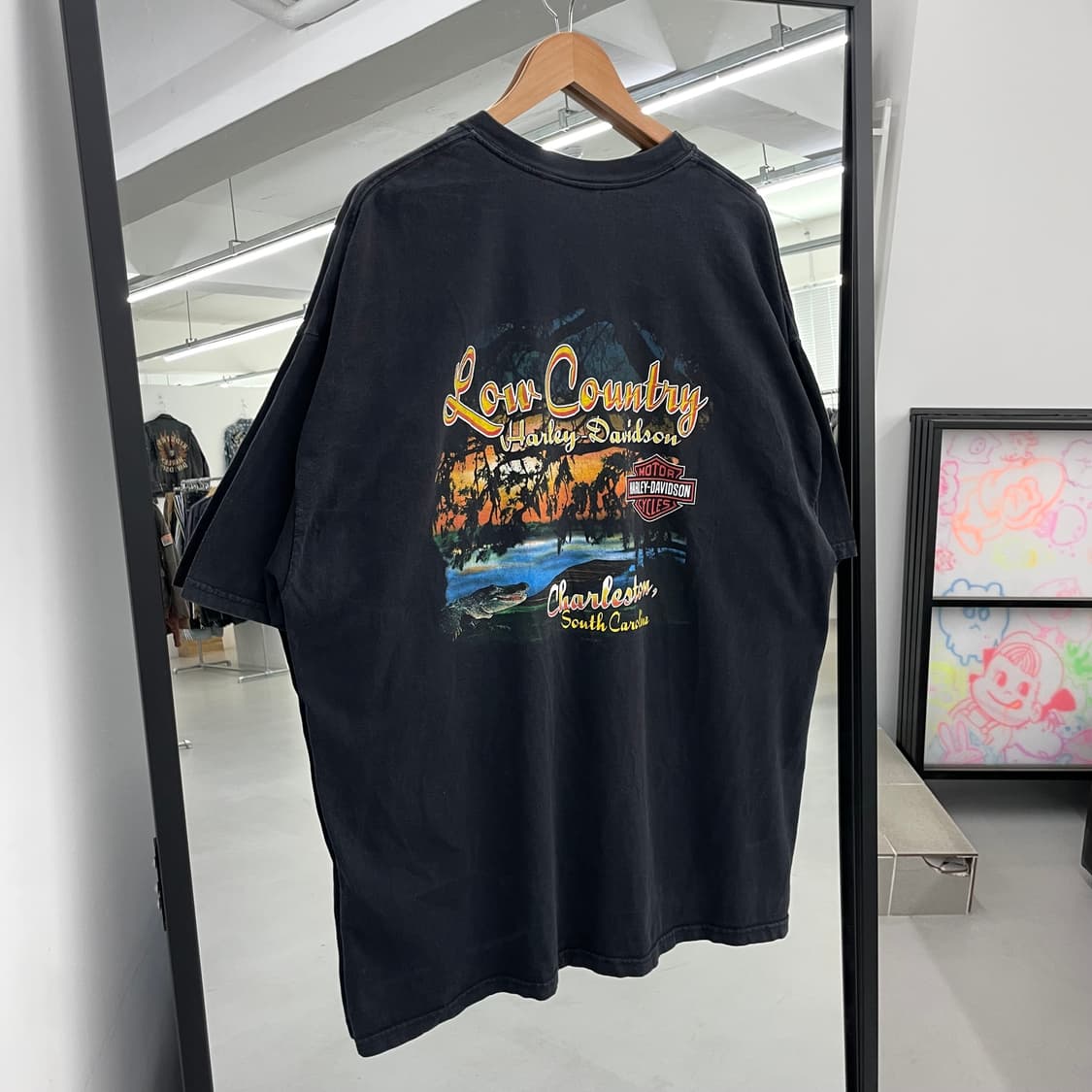 할리데이비슨 00s 페이딩 빈티지 그래픽 반팔 티셔츠 상품이미지5